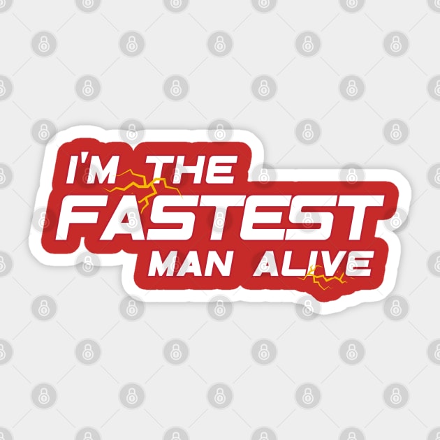The Fastest Man Alive Sticker by Cinestore Merch
